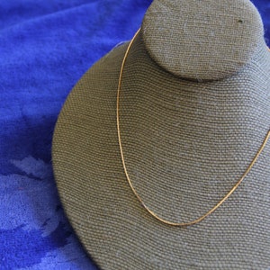 12K Gold filled Cobra Chain 18&quot; and 24&quot; same width Vintage from the 1990&#39;s Great Gift Perfect for a charm on your neck priced to sell SALE