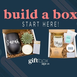 Build a Box Gift Start Here Create Your Own Gift Box, Custom Gift Boxes for Women & Men, Personalized Gifts, Make Your Own Gift image 1