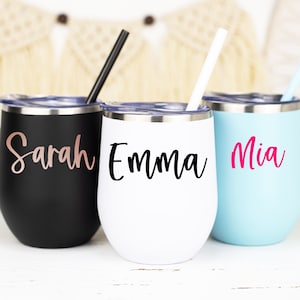 Personalized Wine Tumbler, Bridesmaid Gift, Bridesmaid Proposal, Personalized Wine Glasses, Custom Wine Glasses, Custom Wine Tumbler Copy