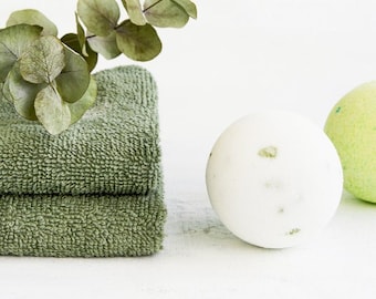 Eucalyptus Bath Bomb - Bathroom Gift, Wellness Gift Box Items, Skincare Gift Set, Calming Bath, Gift for Nurse, Relaxing Gifts
