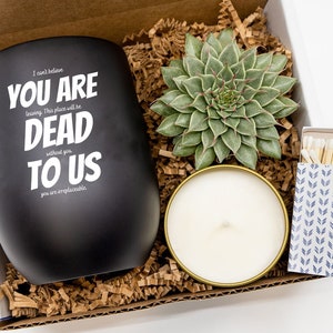 You Are Dead to Us tumbler ,Coworker Goodbye Gift, Coworker Leaving Gift, Farewell Gift for Coworker, New Job Gift, Congratulations Gift