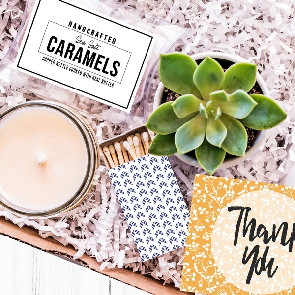 Thank You Gift| Thank You| Teacher Thank You| Appreciation Gift| Client Thank You| Personalized Gift| Succulent Gift| Soy Candle Gift