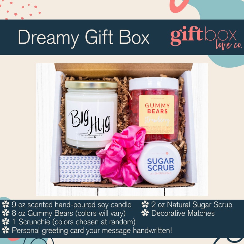 Valentine's Day Spa Gift Box, Valentine's Gift for Her, Custom Gift Box, Gift for Women, Spa Gift Box, Care Package, Friendship Gift Box Dreamy Gift Box