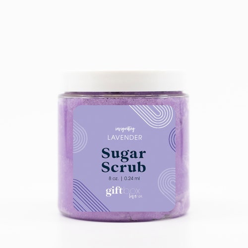 Lavender Sugar Scrub Body Exfoliator Sugar Scrub Gift Set Etsy