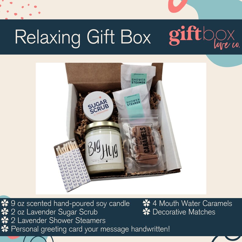 Valentine's Day Spa Gift Box, Valentine's Gift for Her, Custom Gift Box, Gift for Women, Spa Gift Box, Care Package, Friendship Gift Box image 8