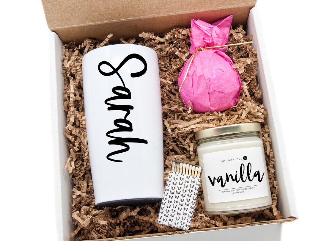 Custom Happy Birthday Tumbler Gift Box, Tumbler Gift Box, Friendship