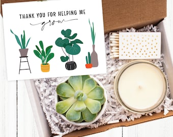 Teacher Thank You Gift| Thank You| Teacher Thank You| Appreciation Gift| Client Thank You| Personalized Gift| Succulent Gift