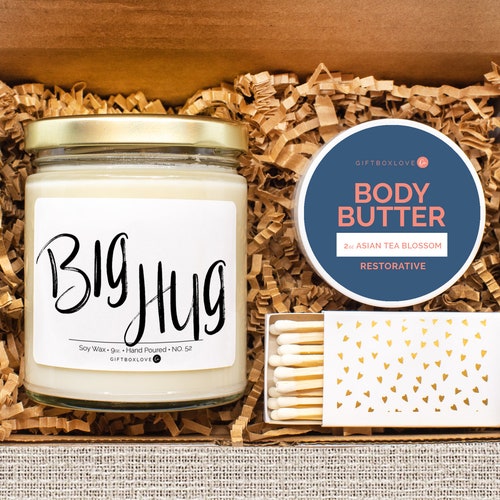 Spa Box for Woman | Thinking of you | Personalized Gift | Candle | Body Butter | Care Package | Gift for Her
