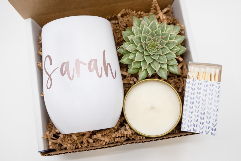 Thank You Gift Box, Tumbler Gift Box, Candle Gift Box, Friendship Gift, Gift for her, Realtor Gift Box, Care Package 