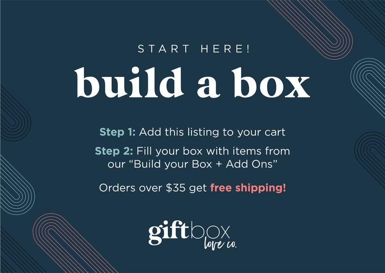 Build a Box Gift Start Here Create Your Own Gift Box, Custom Gift Boxes for Women & Men, Personalized Gifts, Make Your Own Gift image 2