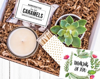 Thinking of You| Succulent Gift Box| Missing You| Friendship Gift Box| Thinking of You Gift| Spa Gift Box| Spa Gift Set