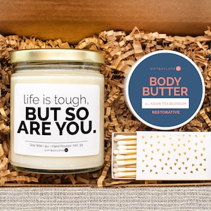 Spa Box for Woman | Thinking of you | Personalized Gift | Candle | Body Butter | Care Package | Gift for Her