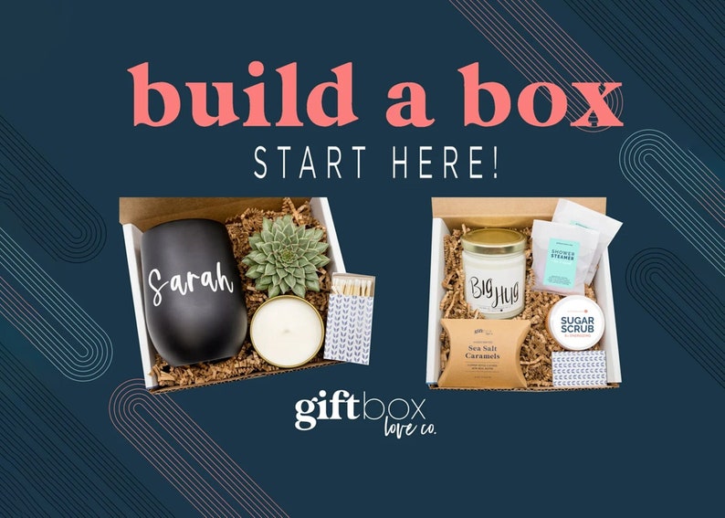 Build a Box Gift Start Here Create Your Own Gift Box, Custom Gift Boxes for Women & Men, Personalized Gifts, Make Your Own Gift image 1