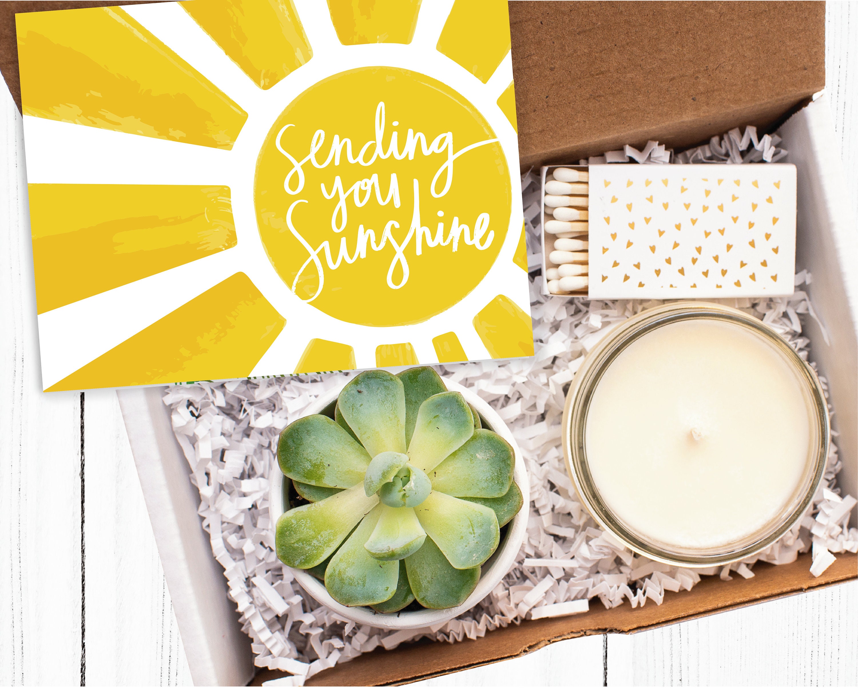Sending You Sunshine Gift Box Sending Sunshine Get Well Etsy