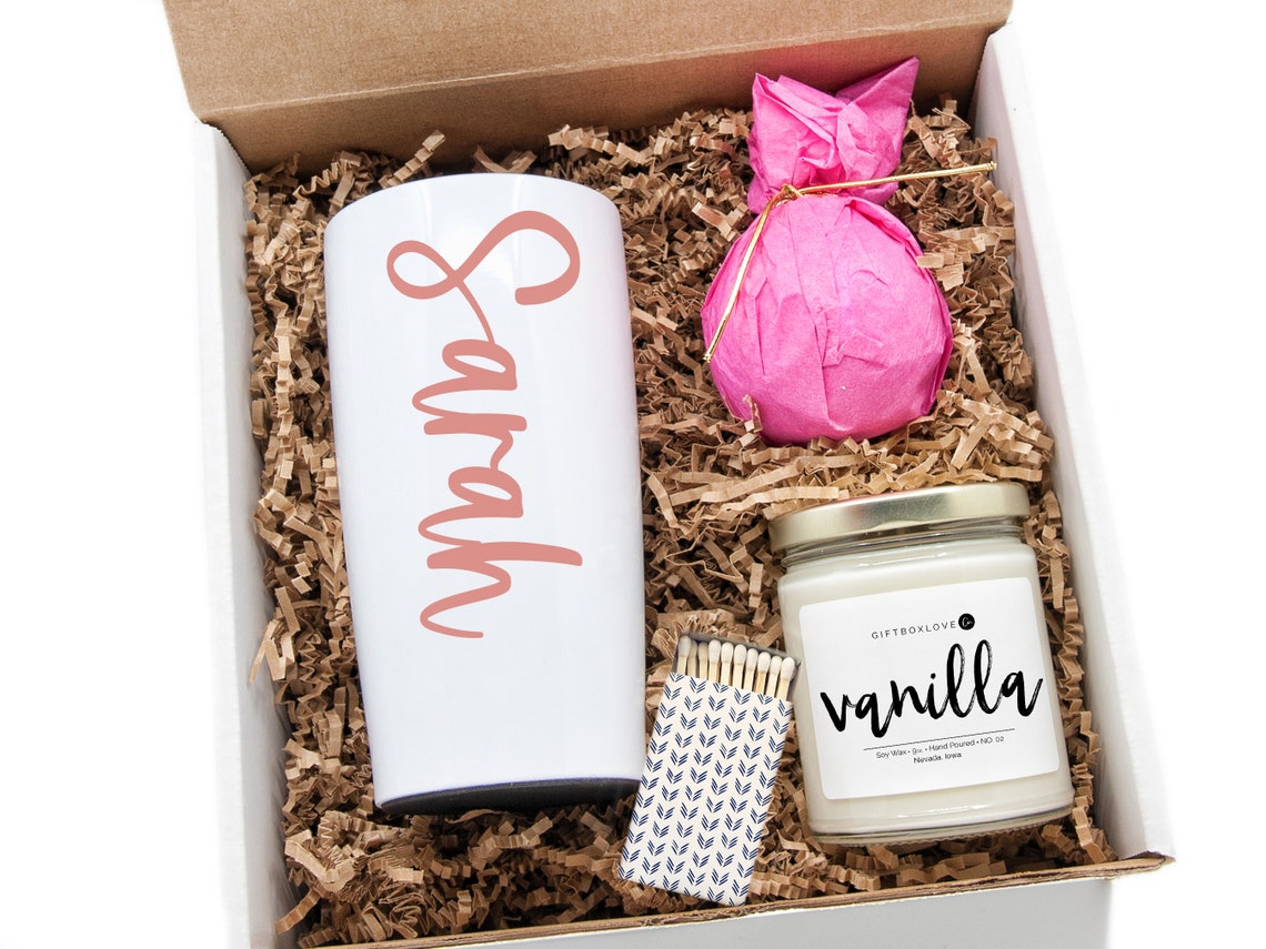 Happy Birthday Gift Box Happy Birthday Gift Tumbler Gift Box Etsy