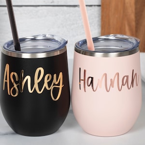 Personalized Wine Tumbler, Bridesmaid Gift, Bridesmaid Proposal, Personalized Wine Glasses, Custom Wine Glasses, Custom Wine Tumbler Copy