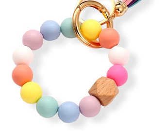 Porte-clés jonc, porte-clés bracelet, porte-clés bracelet, cadeau pour femme, cadeau pour elle