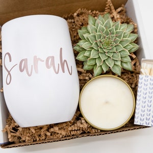Thank You Gift Box, Tumbler Gift Box, Candle Gift Box, Friendship Gift, Gift for her, Realtor Gift Box, Care Package