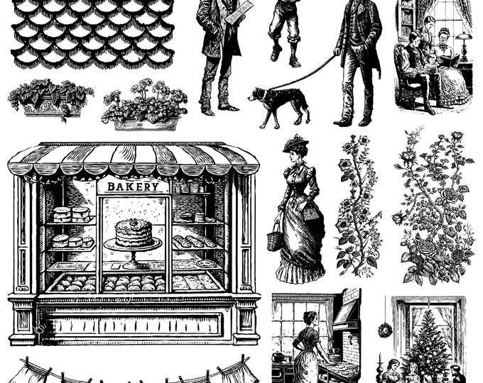 IOD Crockery Stamp Etsy