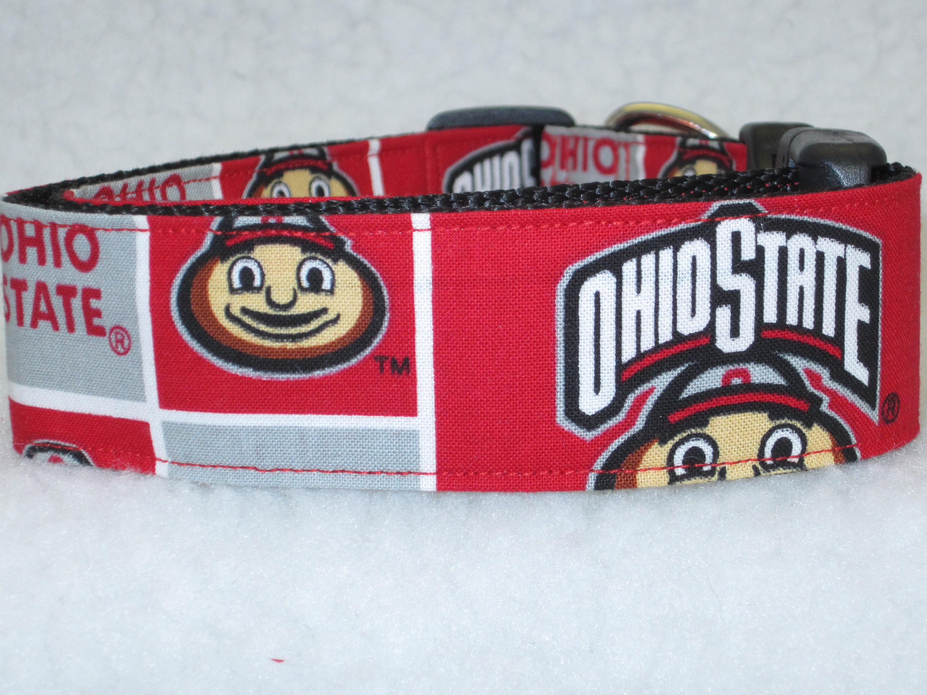 Ohio State University Dog Collar Release Dog Collar Small Etsy