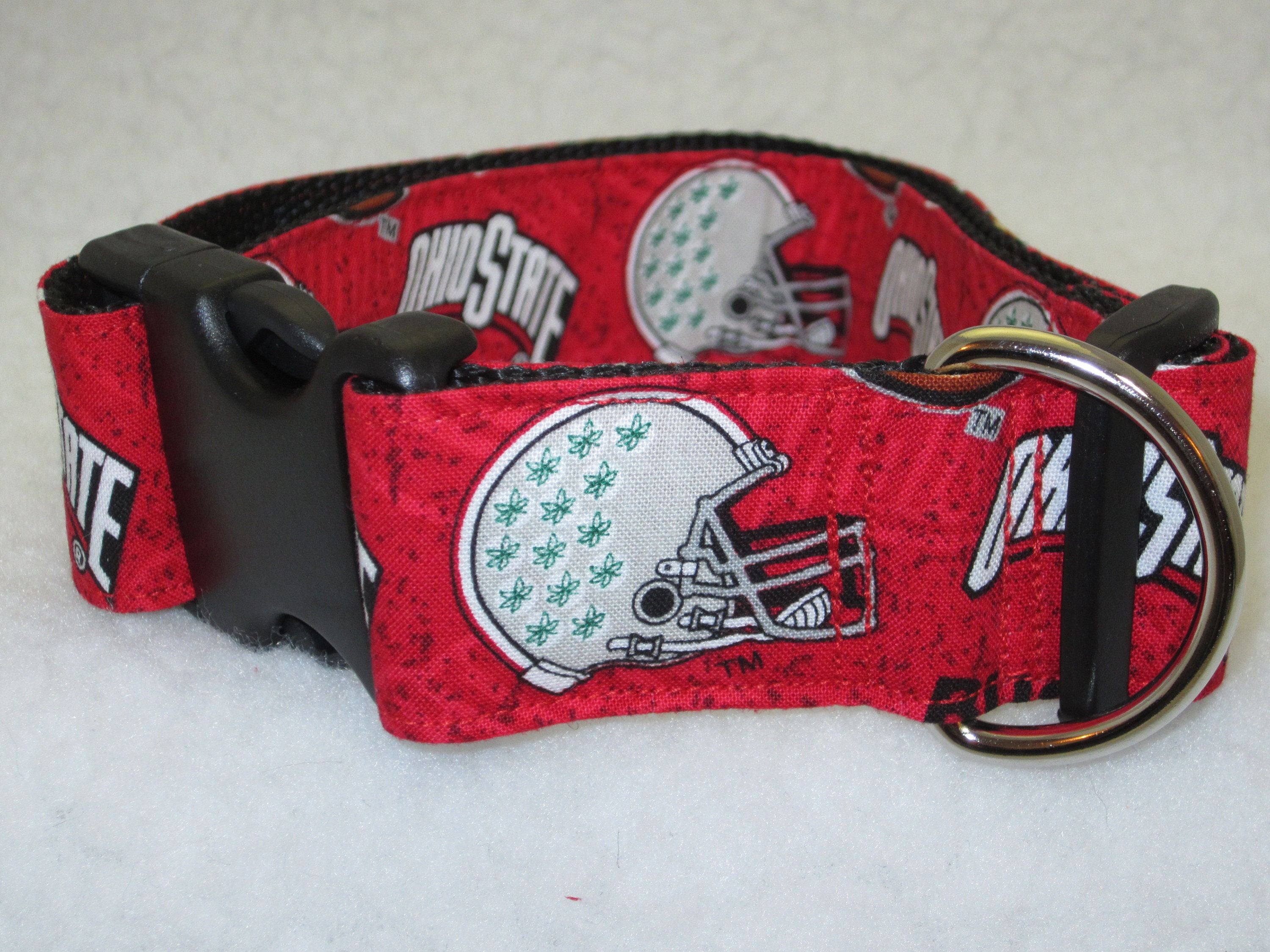 Ohio State University Dog Collar Release Dog Collar Small Etsy