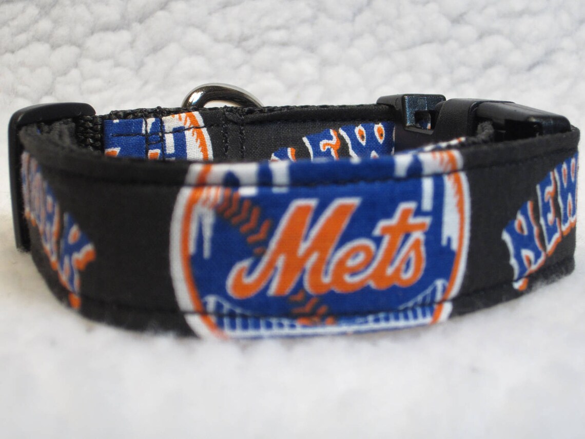 New York Mets Dog Collar Dog Collars Side Release Dog Etsy