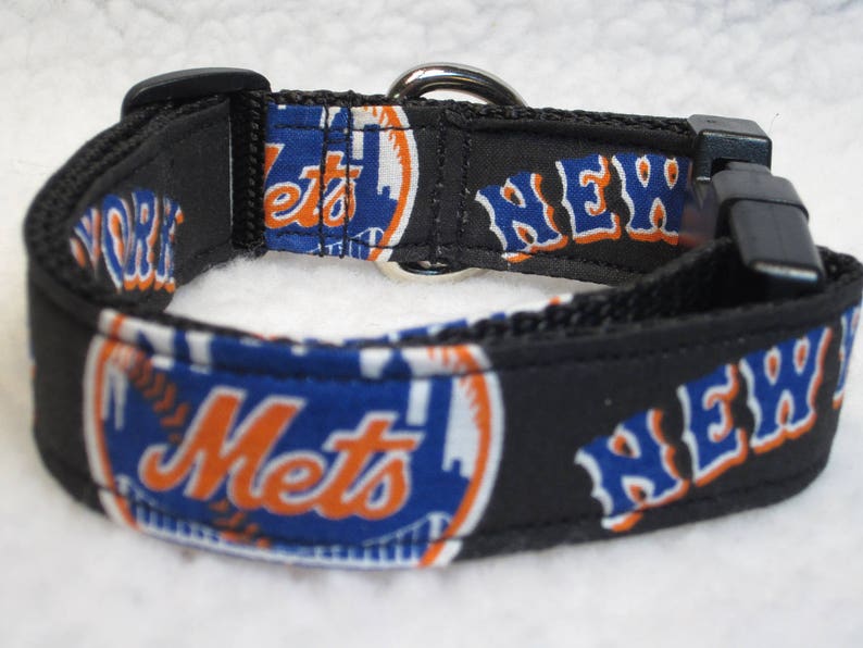 New York Mets Dog Collar Dog Collars Side Release Dog Etsy
