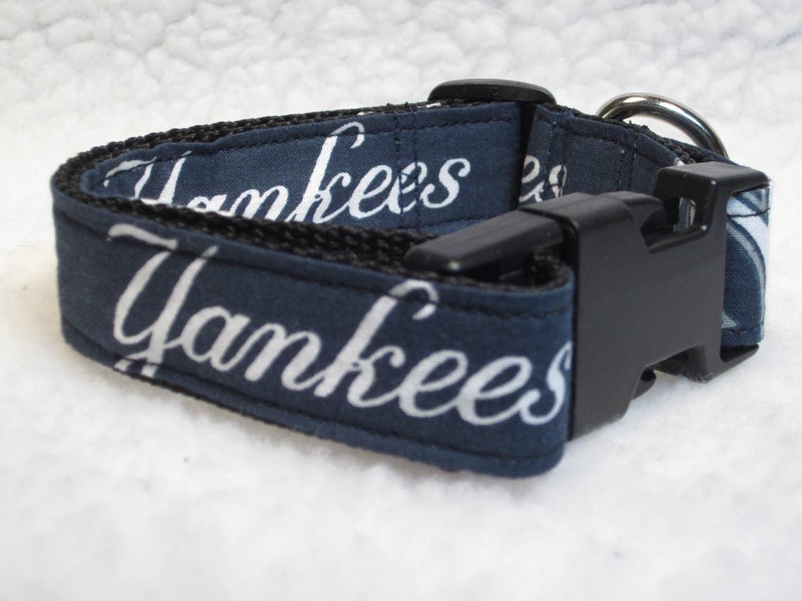 New York Yankees Dog Collar 1 & 1.5 Inches Wide Etsy