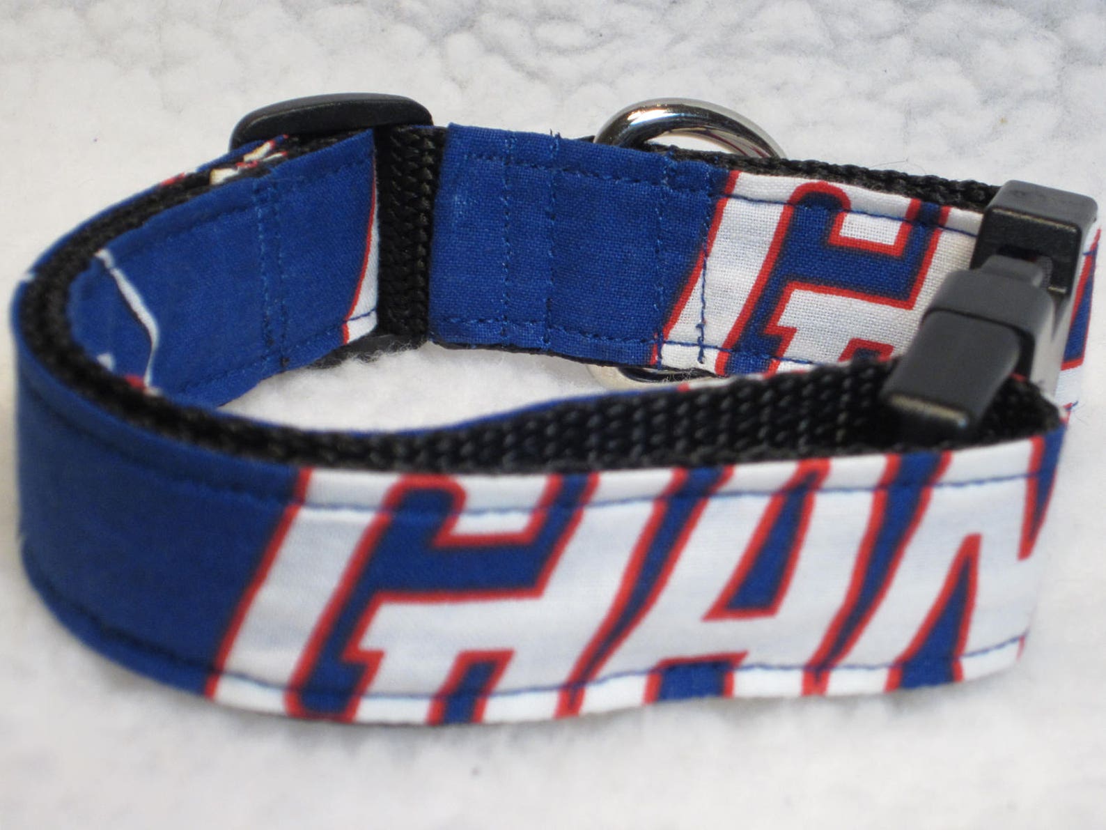 New York Giants Dog Collar Dog Collars Side Release Dog Etsy