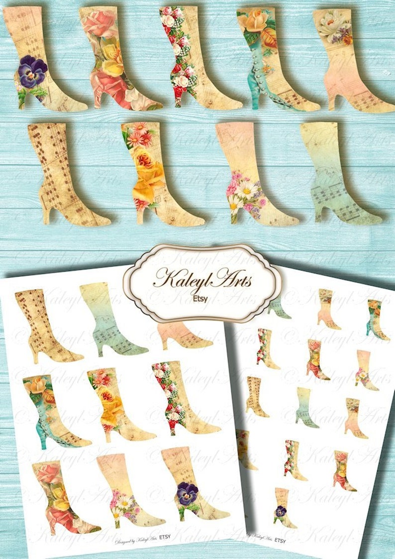 card vintage card making scrapbook gift tags printable victorian shabby chic ornament decoration jewelry printable pages boots