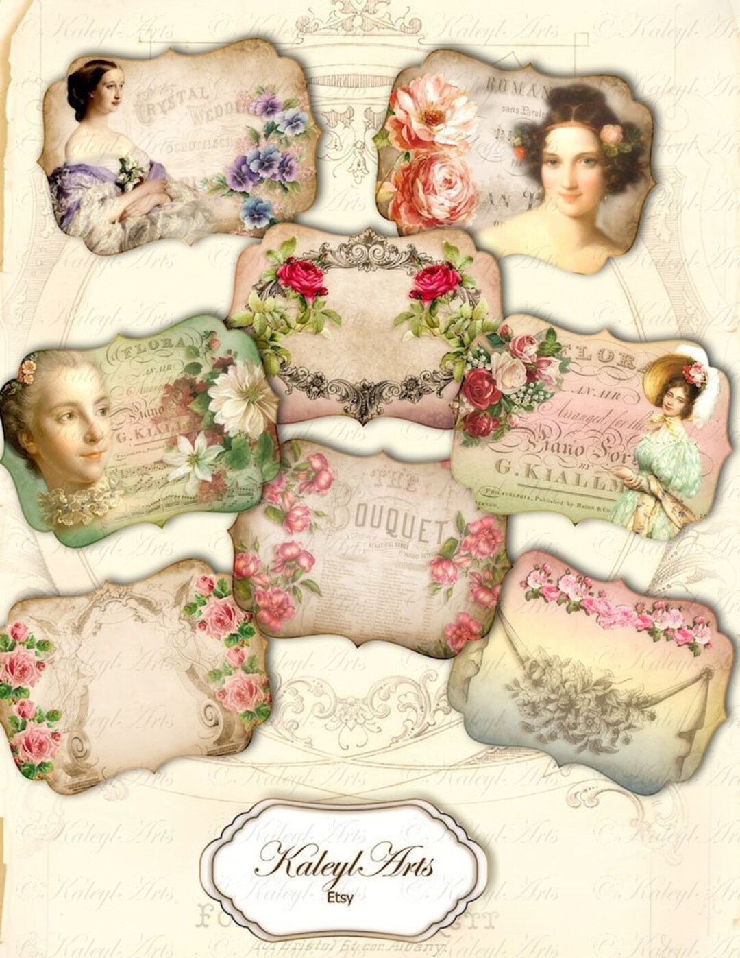 Printable Scrapbook, Cosmetics, Labels, Stickers, Storage, Vintage, Blank Labels, Kitchen, Cream