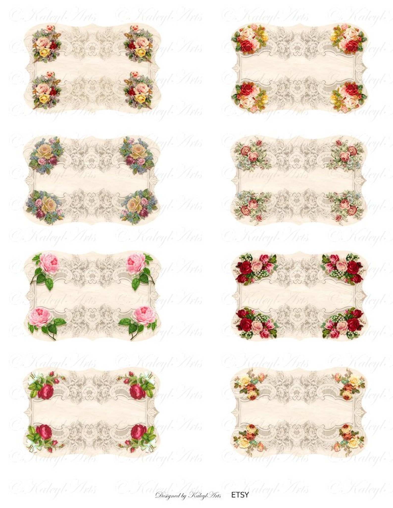 Printable, Cosmetics, Labels, Stickers, Storage, Vintage, Blank Labels ...