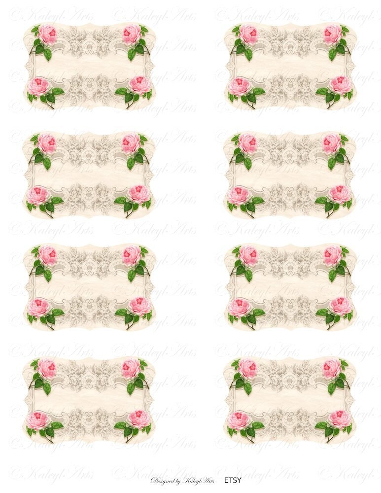 Printable, Cosmetics, Labels, Stickers, Storage, Vintage, Blank Labels, Kitchen, Cosmetic ...