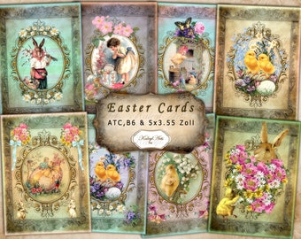 Easter, card, vintage, shabby chic,nostalgic,scrapbook,cards,card making,ephemera,printable,download,accessories, journal,label,KaleylArts