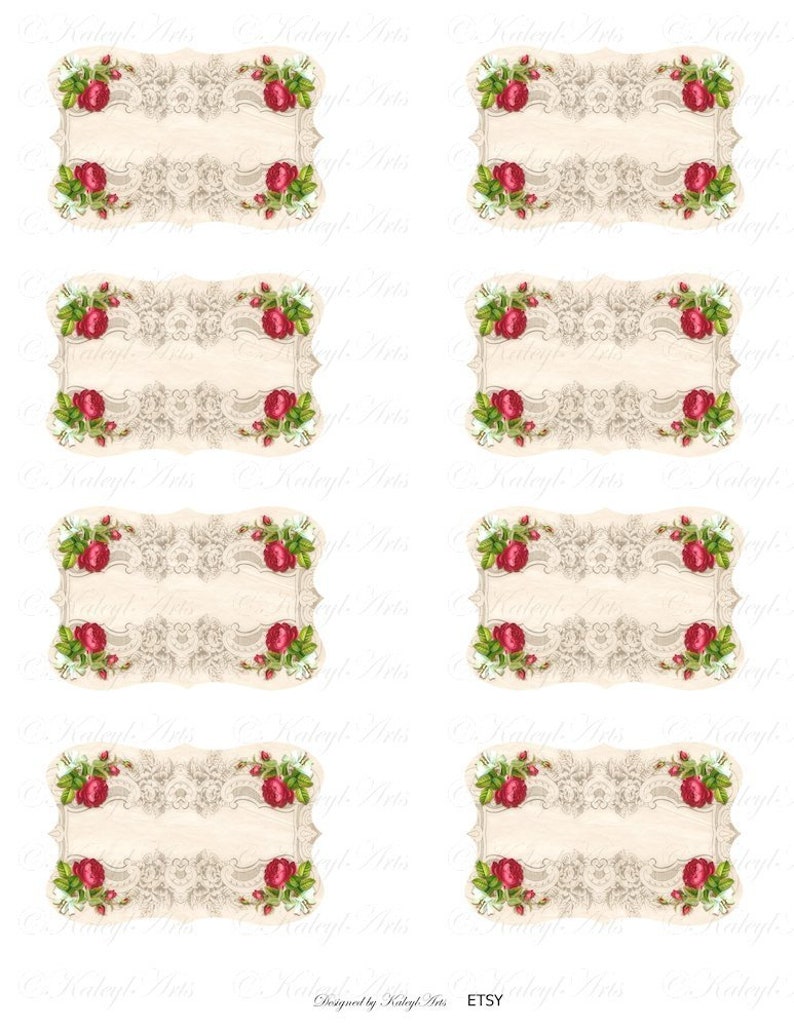 Printable, Cosmetics, Labels, Stickers, Storage, Vintage, Blank Labels ...
