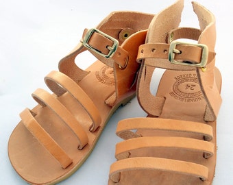 Hermes design kids Sandals, handmade Greek Children Sandals, Girl Hermes Kids sandals, leather sandals for kids, hermes sandals