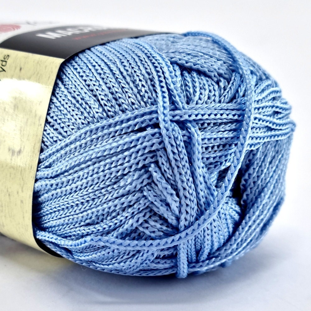 Turquoise Blue Macrame Yarn for Bags, Jewelry and DIY Projects, Knitting,  Crocheting, DIY Bags, Crochet Bag Yarn, Knit Bag Yarn 