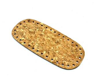 20 cm gouden natuurkurk tasbodem geschikt voor breitassen en gehaakte tassen