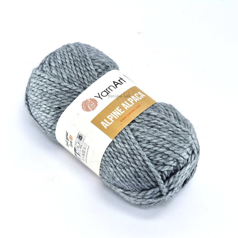 Alpine Alpaca Yarn Art Cloth Yarn Gray 447 150 Gr Ideal for Etsy