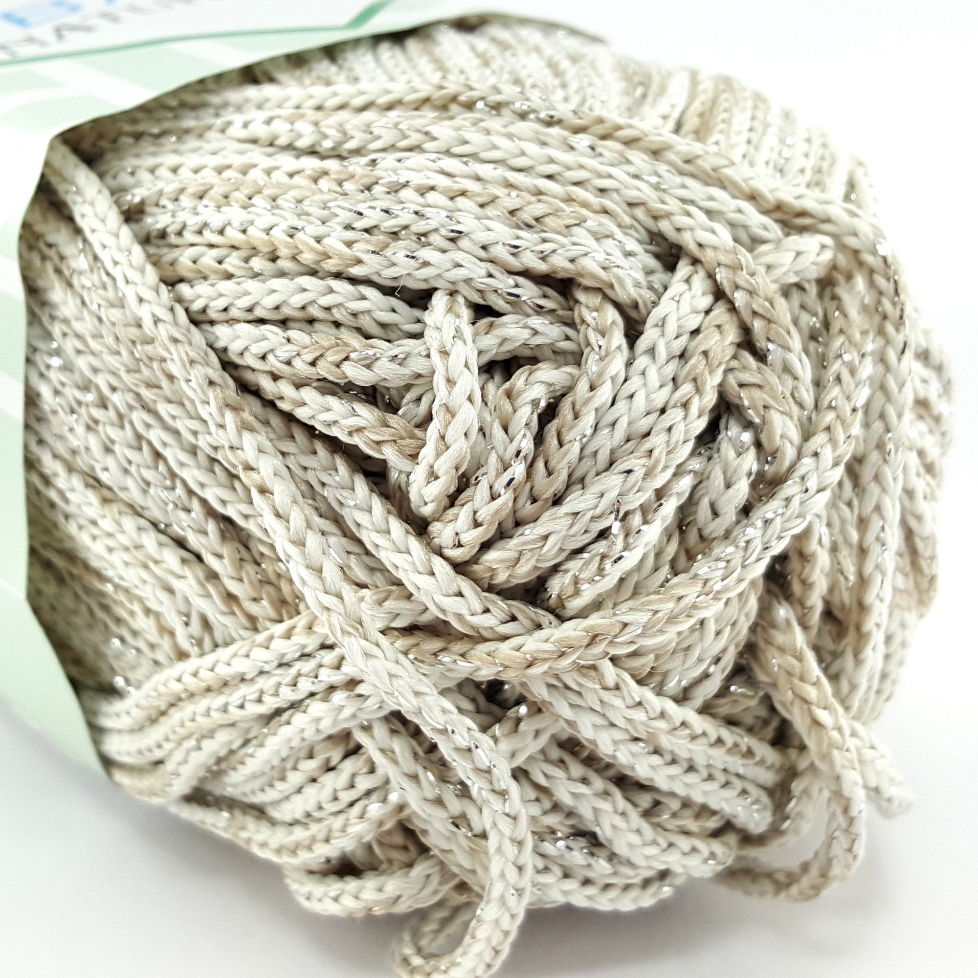 Off White Macrame Yarn for Bags, Jewelry and DIY Projects, Knitting,  Crocheting, DIY Bags, Crochet Bag Yarn, Knit Bag Yarn 
