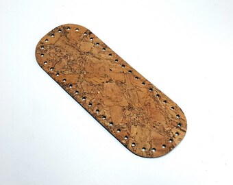 Mozaïek natuurkurk tasbodem, haak- en breibenodigdheden (9,84'' x 3,75'')