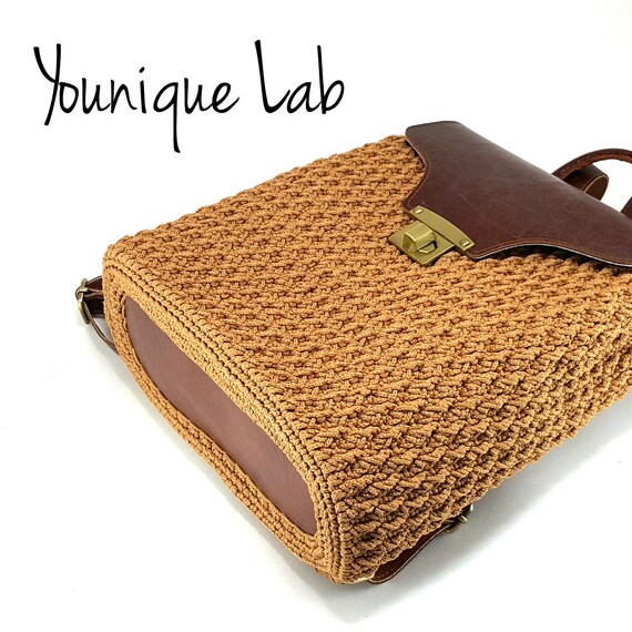 Tas haken met leren bodem sales
