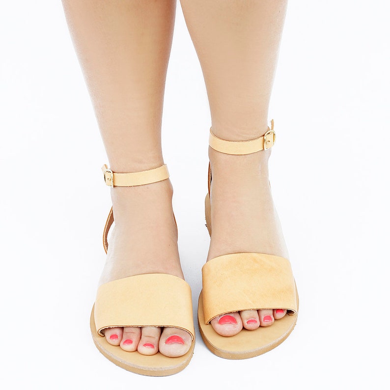 leather sandals with rubber soles