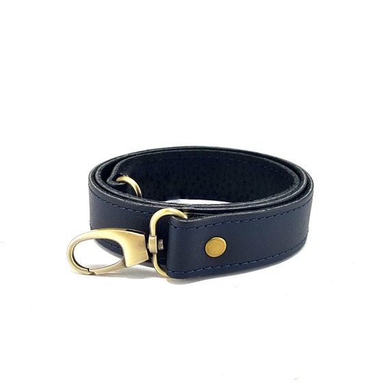 2 Cm Blue Leather Strap L6 at 80 or 110 Cm, Leather Handles,purse