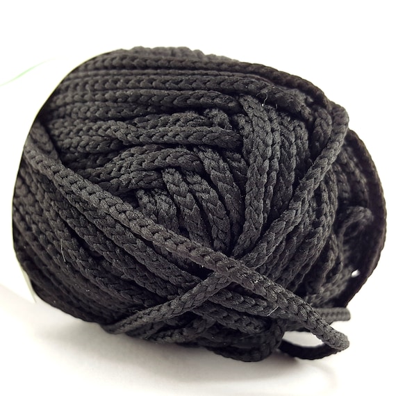 Black no.48 BAGS Natur Yarn for Bags, Jewelry and DIY Projects, Knitting, crocheting, DIY Bags, Crochet Yarn, Knit Yarn 