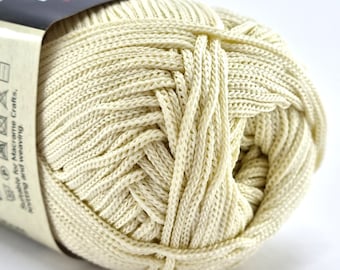 Off white macrame yarn for bags, jewelry and DIY projects, knitting, crocheting, DIY bags, crochet bag yarn, knit bag yarn