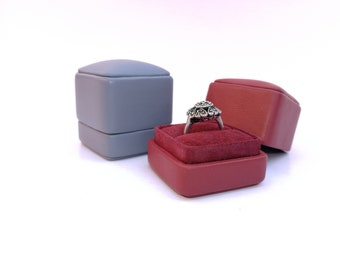 Engagement ring box - Wedding ring box - Modern ring box - Engagement - Wedding - Wedding box ring - Proposal ring box - Ceremony rings