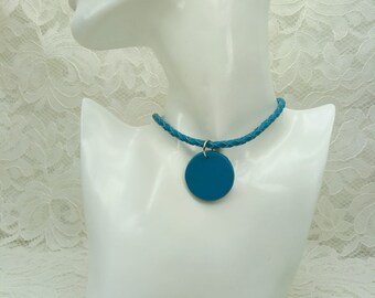 Collana girocollo Collana girocollo in pelle Collana intrecciata Girocollo intrecciato Girocollo gotico Girocollo gotico Girocollo regolabile Collana gotica Collana girocollo