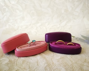 Scatola per anelli nuziali, Scatola per anelli da cerimonia, Scatola per anelli da matrimonio, Scatola per anelli doppia, Anello per coppia, Anello per il giorno del matrimonio, Scatola per anelli per lui e per lei, Doppio scomparto