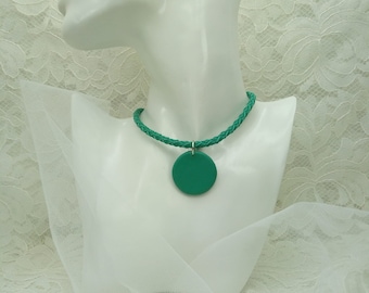 Collana girocollo Collana girocollo in pelle Collana intrecciata Girocollo intrecciato Girocollo gotico Girocollo gotico Girocollo regolabile Collana gotica Collana girocollo